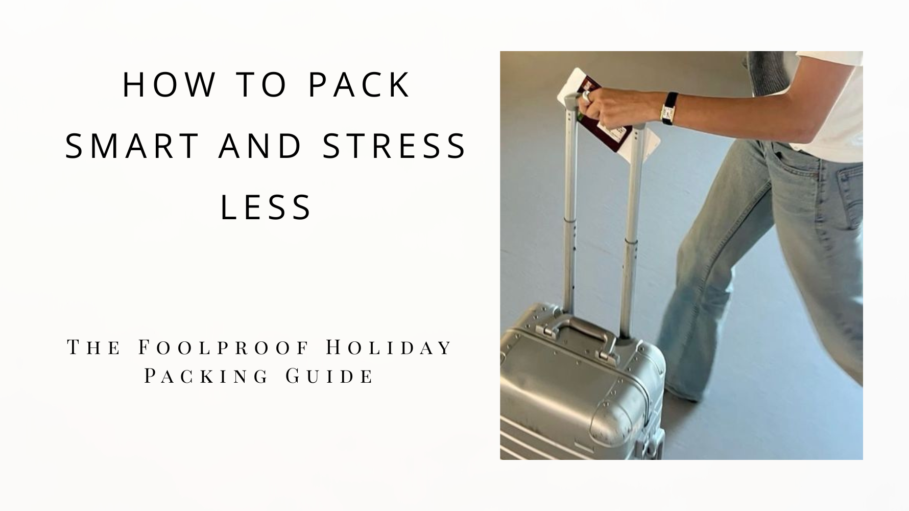 a girl with a suitcase