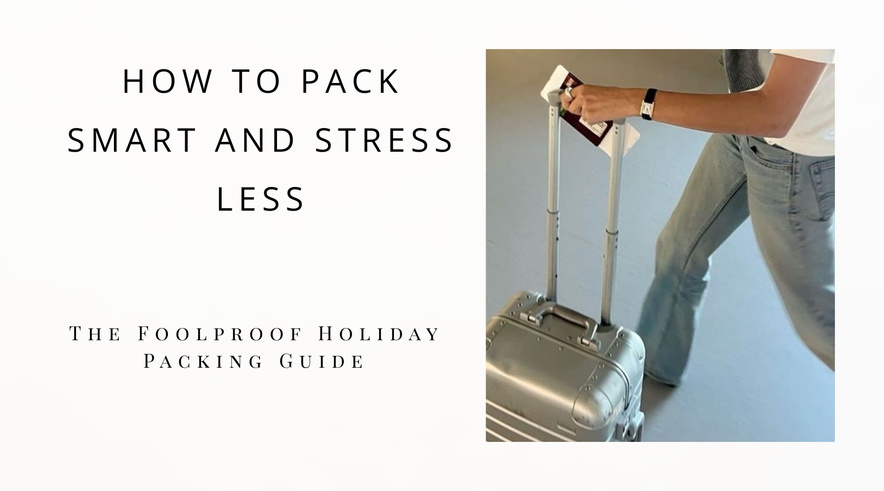 a girl with a suitcase