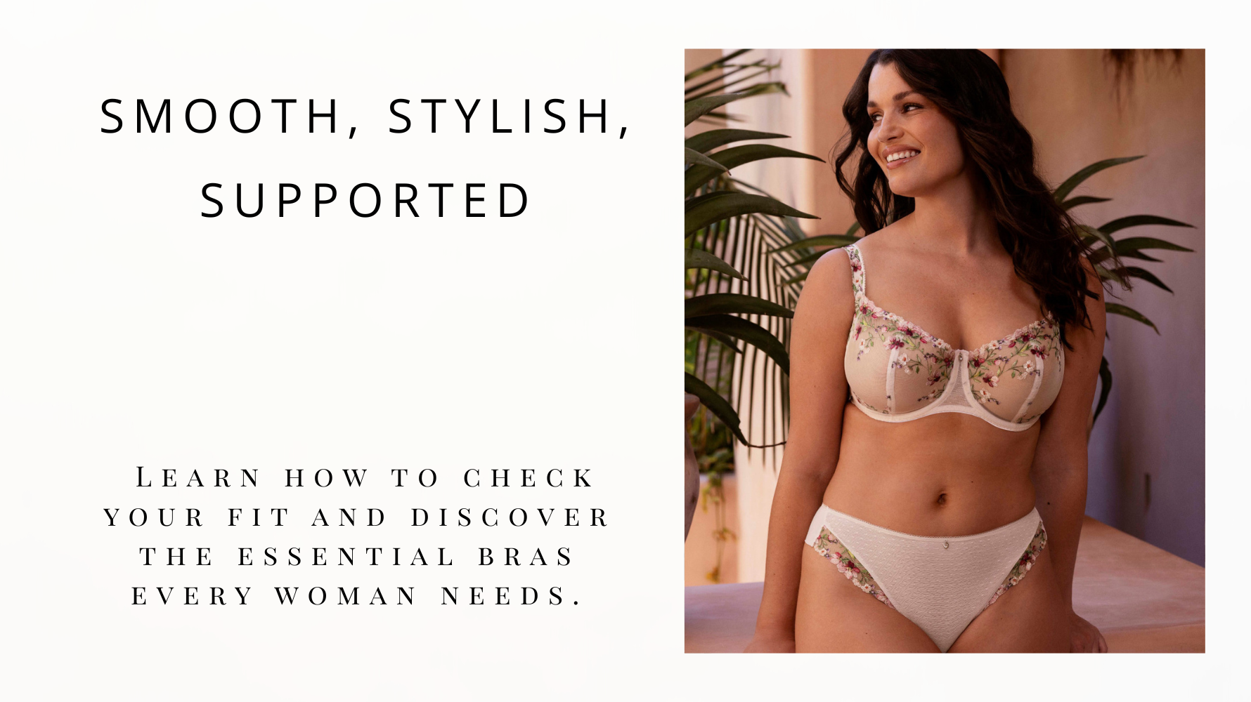 A women wearing a bra