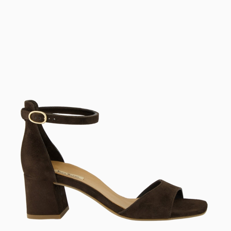 Paul Green High Heel Sandals in Brown side view