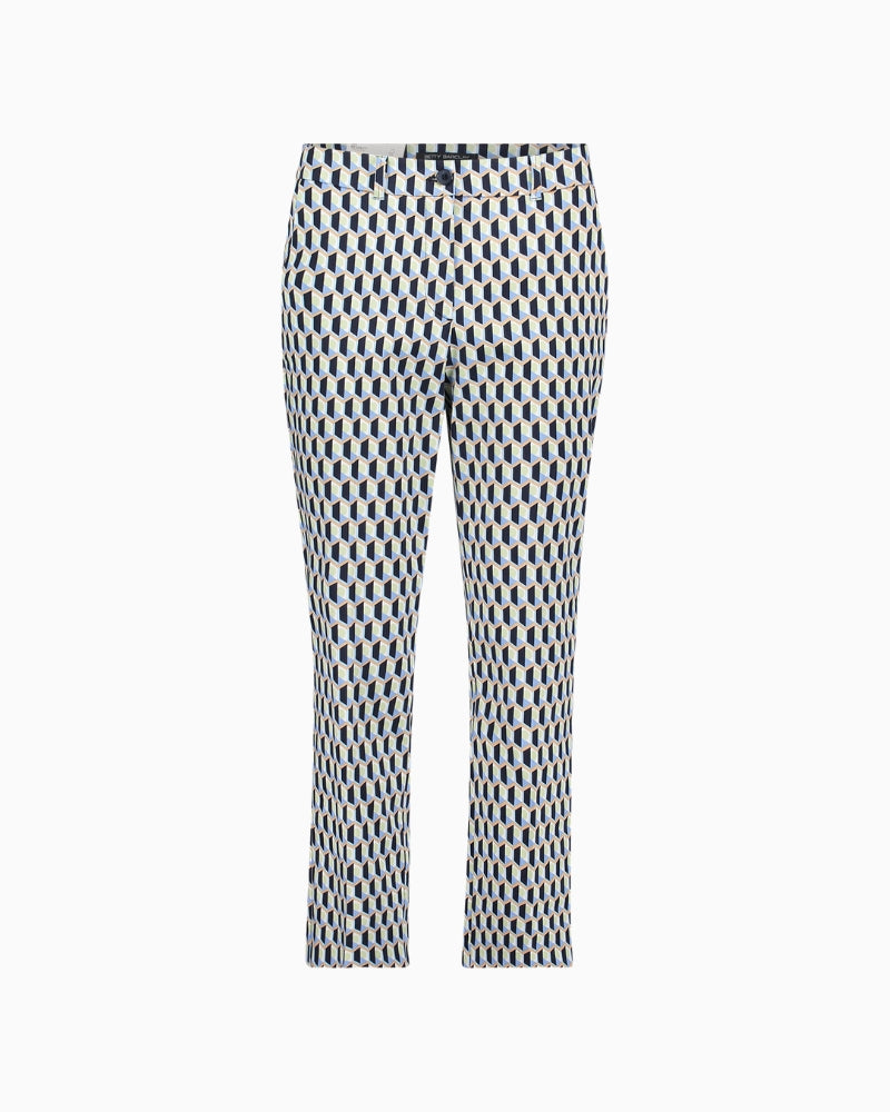 Betty Barclay Business Trousers blue graphic front view