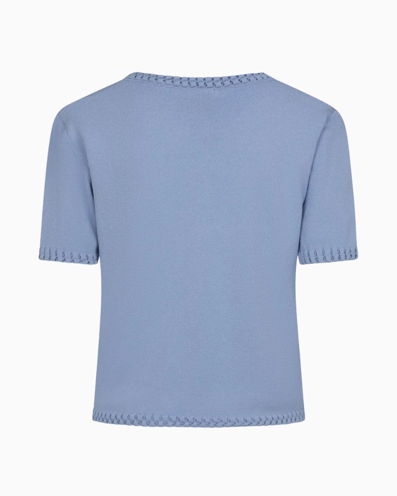 Kimara Kate Top ciel blue back view