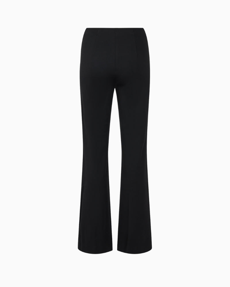 Back view of Robell Joella trousers showing flattering flared leg shape