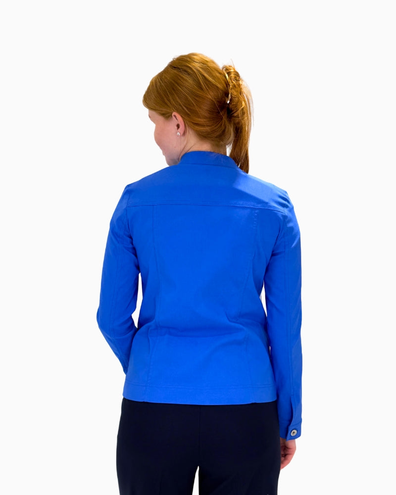 Back view of Robell Happy cotton jacket highlighting seam detailing
