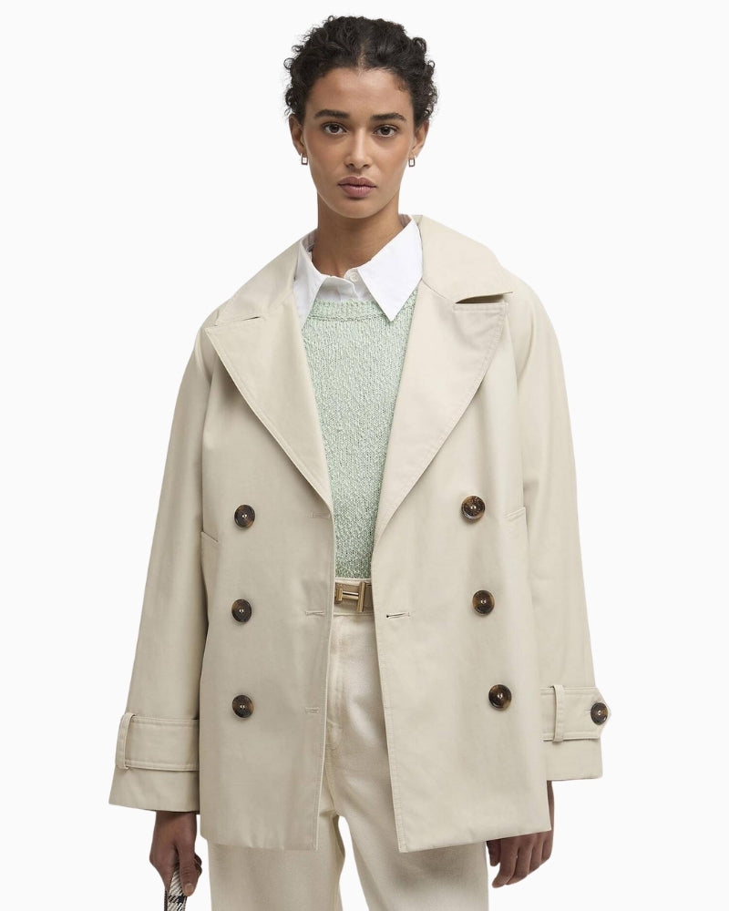 Barbour Maisy showerproof jacket mist front view