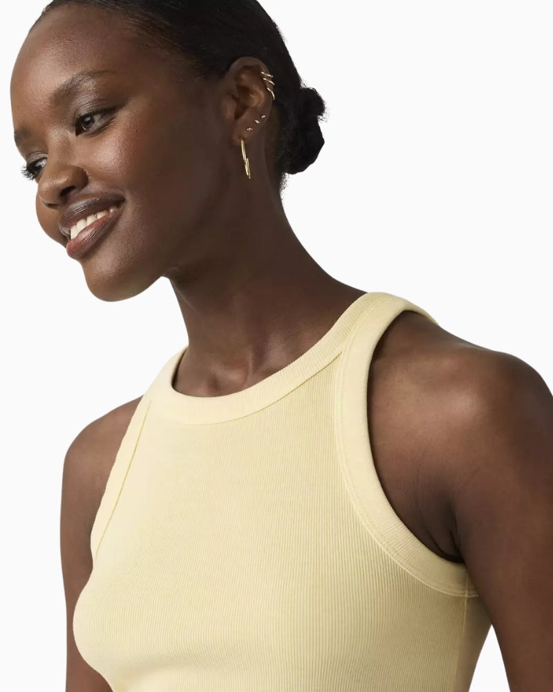 Levi’s Essential Racer Tank French Vanilla close-up