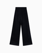 Back view of black Alix joggers in cotton sweat fabric