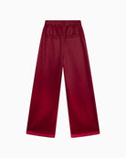 Back view of Alix wide-leg training sweat pants in bordeaux