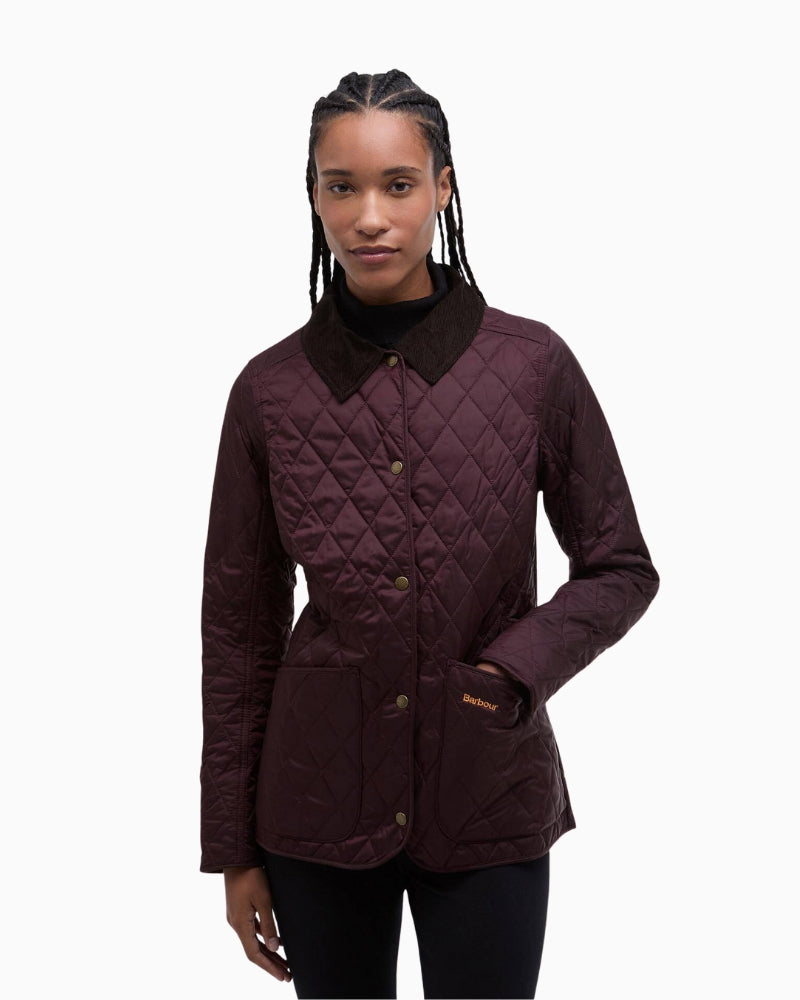 Barbour Annandale quilted jacket front view on woman – Áines Boutique