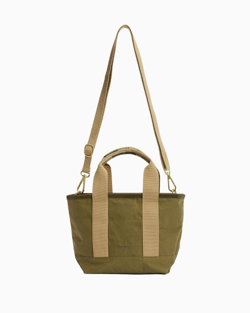 Barbour Mini Mya tote bag on white background front view – Áines Boutique