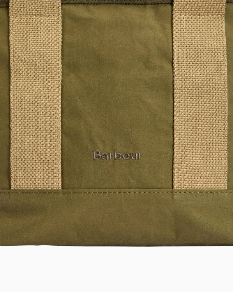 Close-up of Barbour Mini Mya embroidered logo detail – Áines Boutique