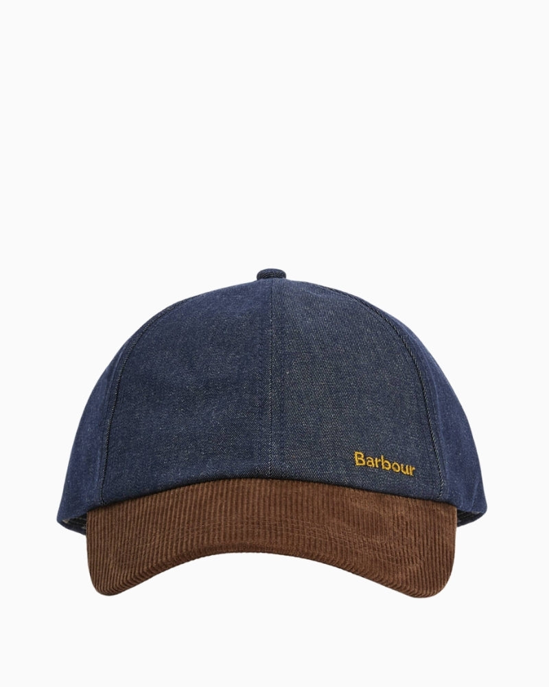 Barbour Mya denim cap front view – Áines Boutique