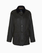 Internal view of Barbour Beadnell Jacket showing cotton tartan lining