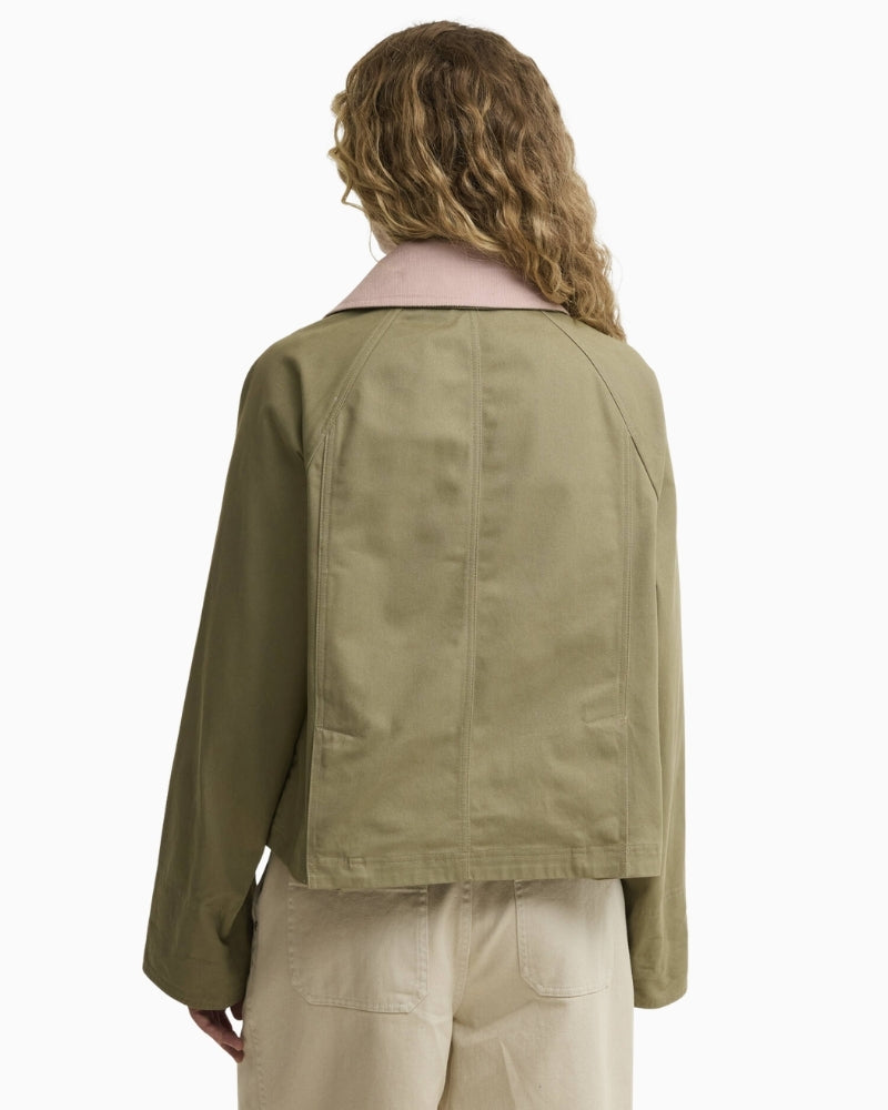 Barbour Cropped Beadnell casual jacket back view