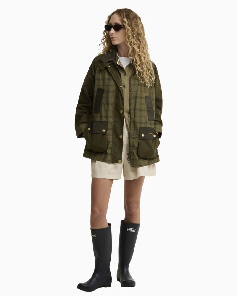 Barbour Cropped Beadnell casual jacket outfit styling