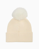 Back view of Barbour Dover Beanie & Scarf Gift Set in Monochrome