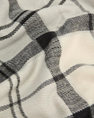 Closed-up of tartan scarf fabric