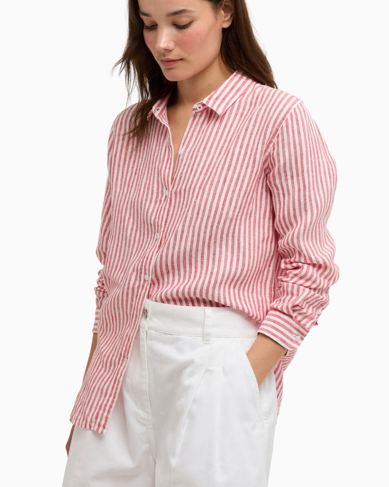 Barbour Fern shorts white side view – Áines Boutique