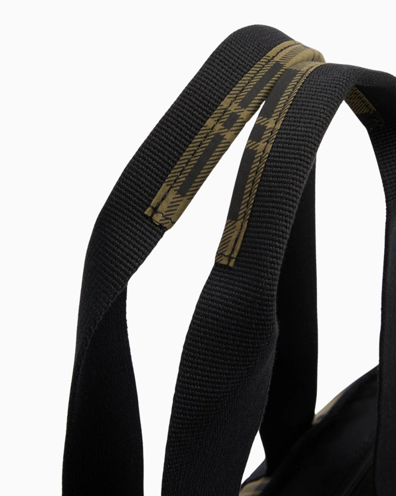 Detail view of Barbour Mya Patchwork Tote strap