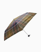 Open canopy of Barbour Portree Umbrella in classic tartan pattern