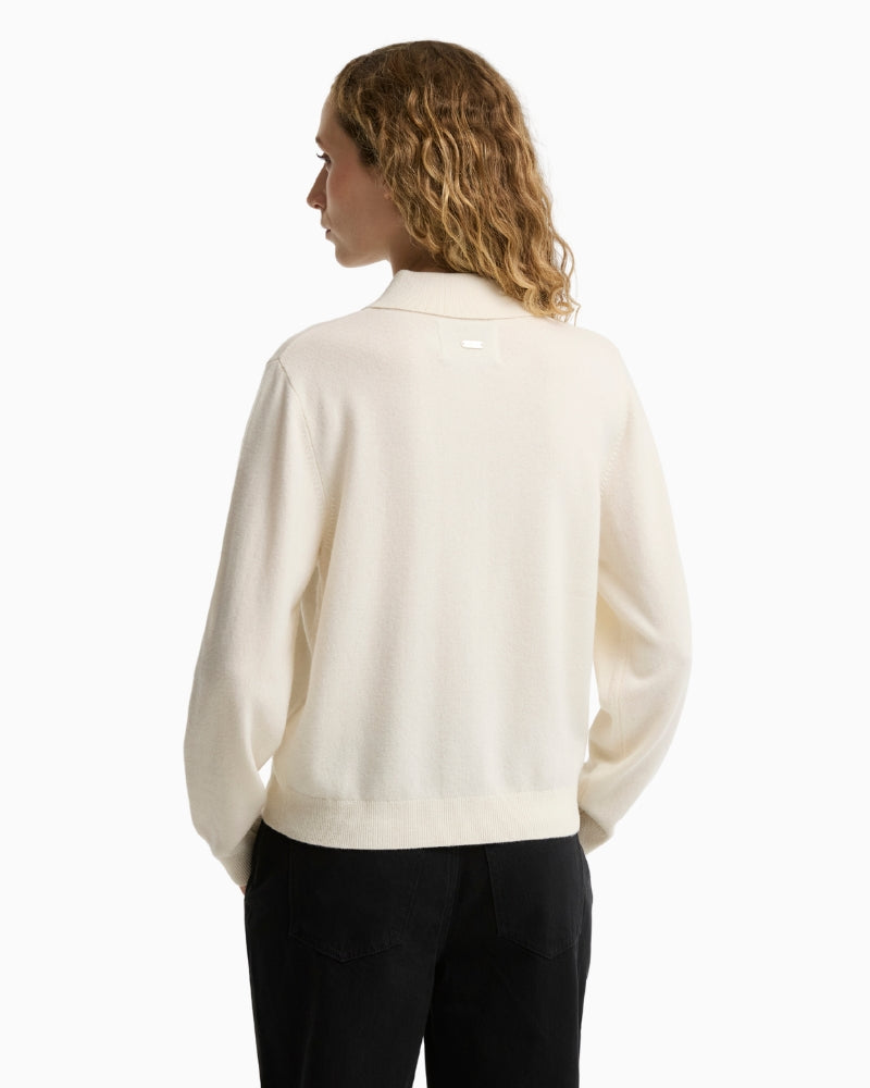 Barbour Wynn Jumper Cream back view