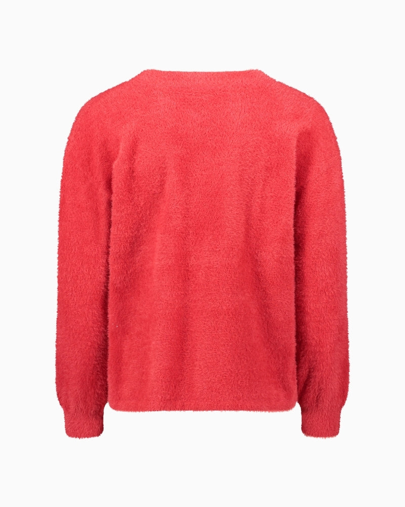 Back view of plain-coloured Betty Barclay jumper with lightweight drape