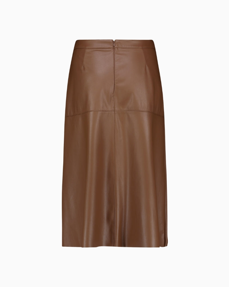 Betty Barclay A-Line Skirt in Tan back view