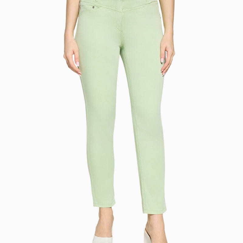 Betty Barclay Casual Trousers foam green front view