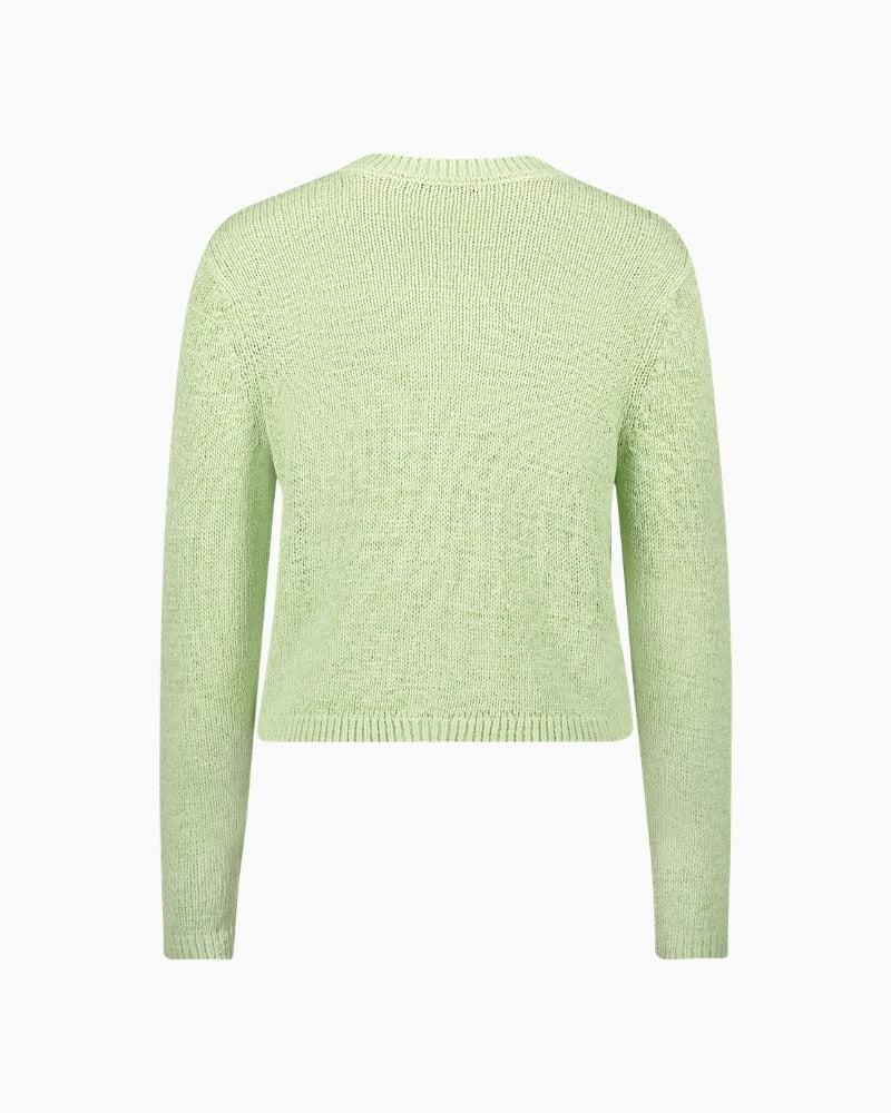 Betty Barclay Knit Cardigan foam green back view