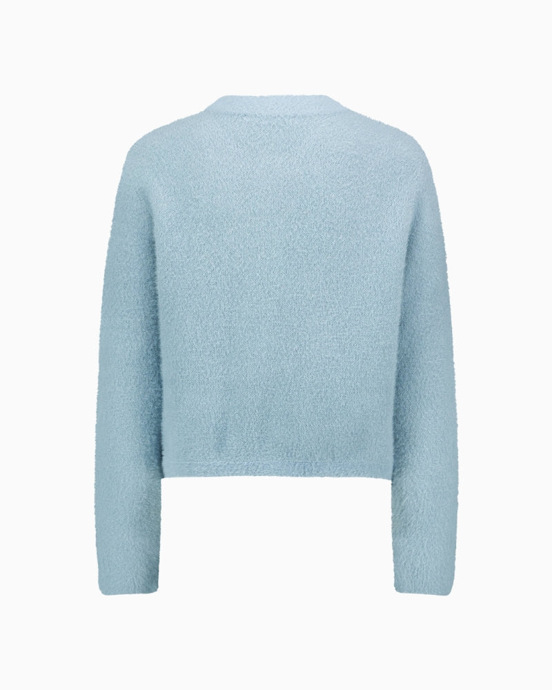 Betty Barclay Knit Cardigan in Pale Blue back view
