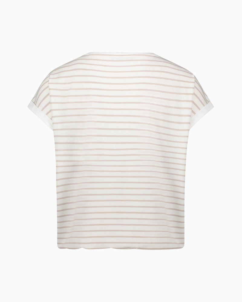 Betty Barclay placement jersey top flat lay back view – Áines Boutique