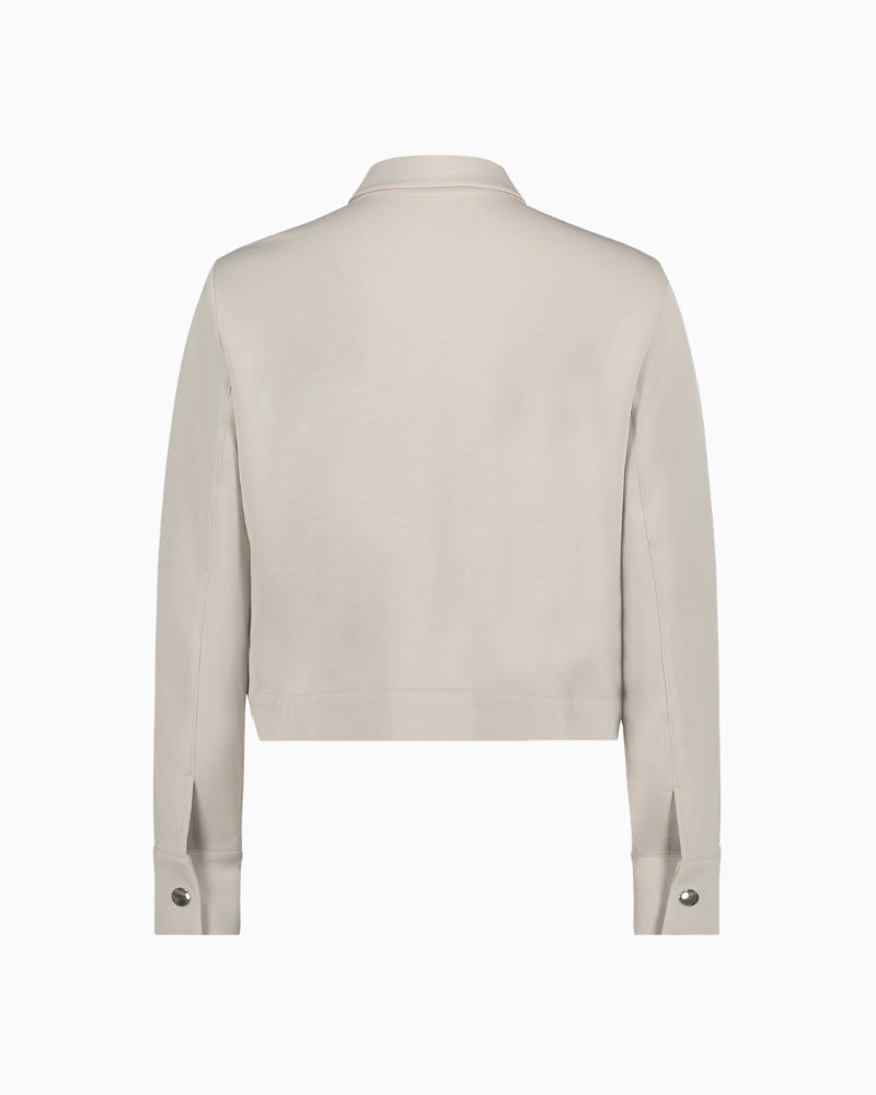 Betty Barclay straight shirt collar jacket back view – Áines Boutique