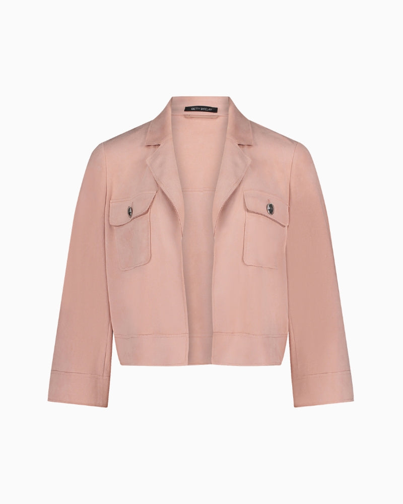 Betty Barclay suede effect blazer flat lay front view – Áines Boutique