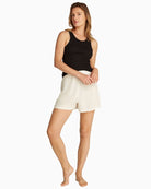 Calvin Klein 3-Pack Scoop Neck Cotton Tanks in neutral shades with logo tag