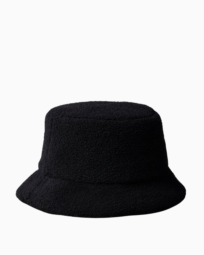 Side profile showing soft texture and flexible bucket brim