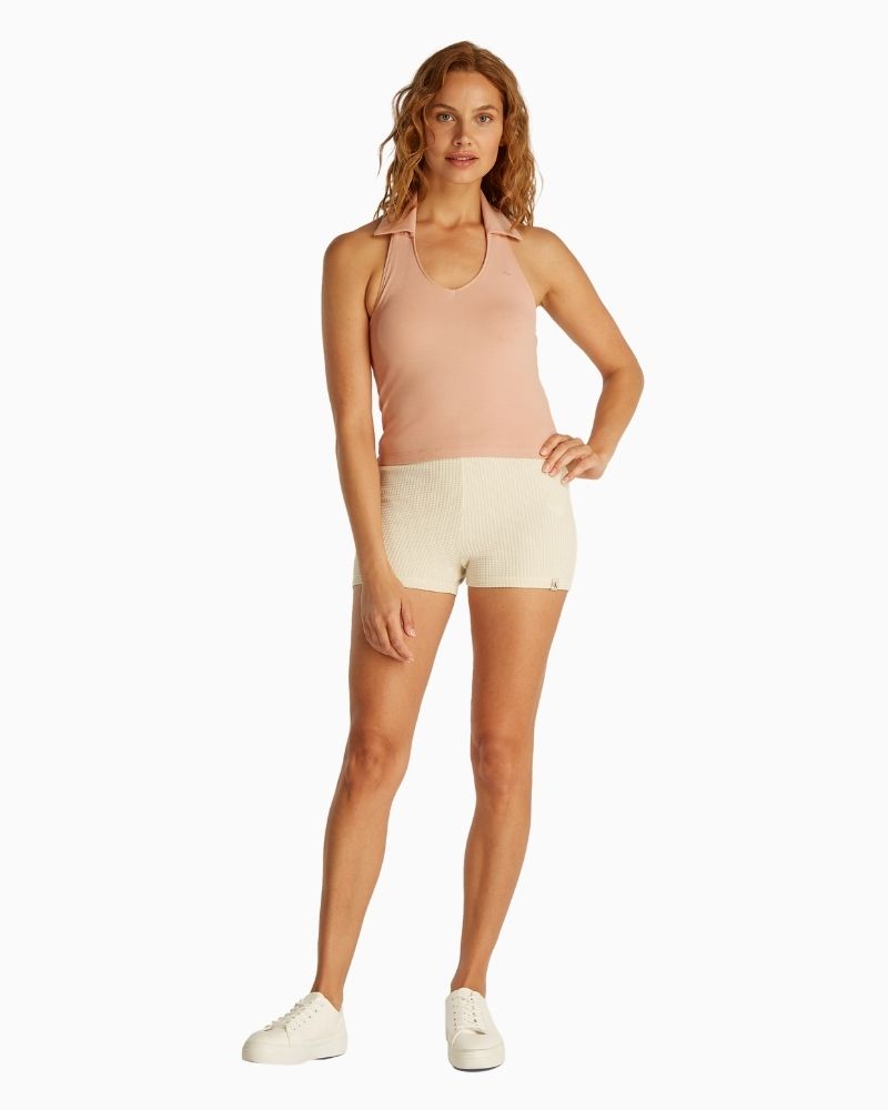 Calvin Klein - Halterneck Polo Collar Top