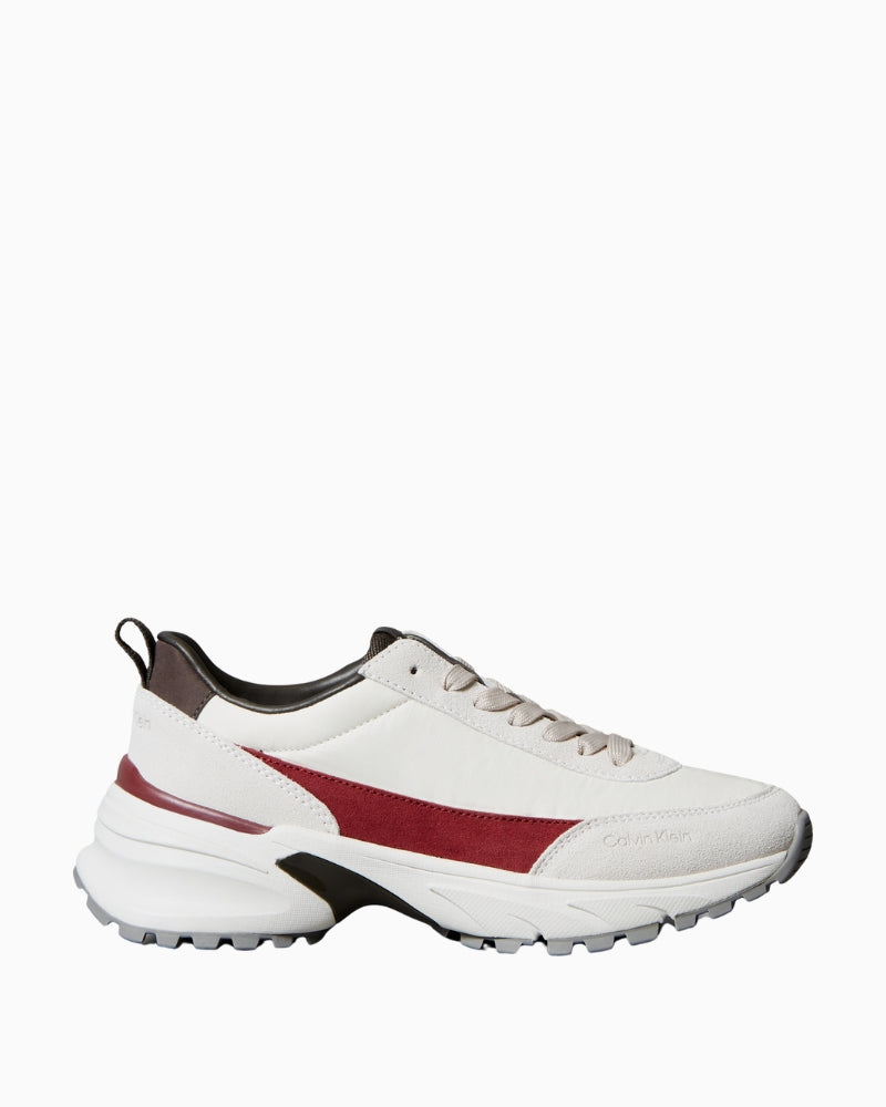 Calvin Klein Hike Runner in white leather with sporty silhouette