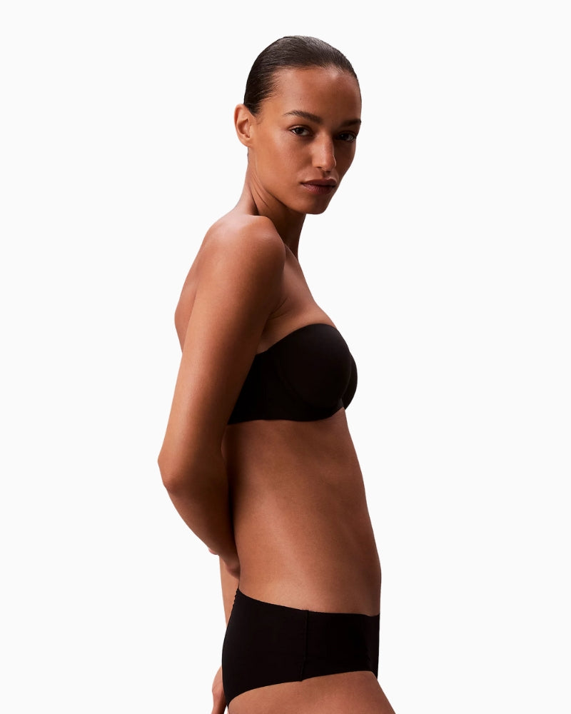 Side view of Calvin Klein push-up bra showing underwire support