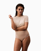 Calvin Klein Sensual Stretch Lace Shapewear Brief with microfibre front and sheer lace back
