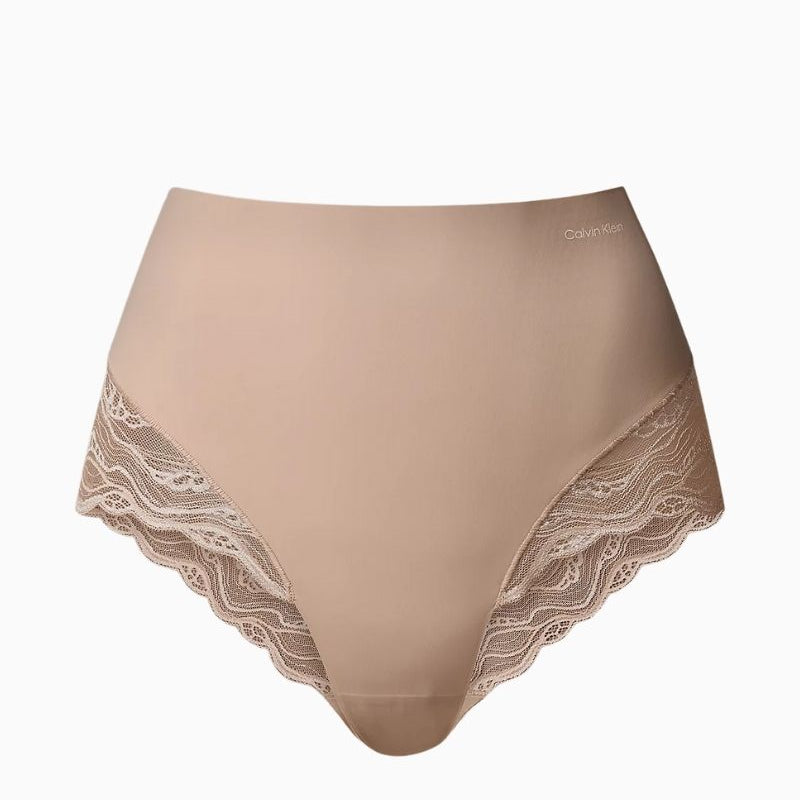 Calvin Klein Sensual Stretch Lace Shapewear Brief with microfibre front and sheer lace back