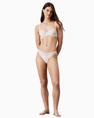 Calvin Klein Soft Stretch thong styled with matching bra