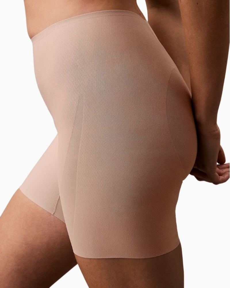 Close-up view of Stay Put Mesh shorts with laser cut edges and breathable mesh fabric