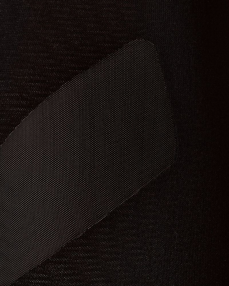 Close-up of Calvin Klein sculpted mesh panels offering tummy and hip support