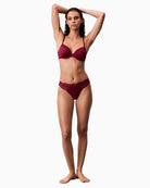 Calvin Klein pink thong with stretch waistband and smooth finish