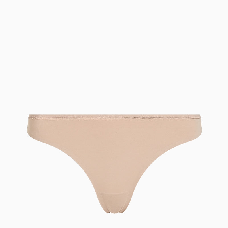 Flat lay of Calvin Klein Perfectly Fit Thong highlighting lightweight, smooth fabric