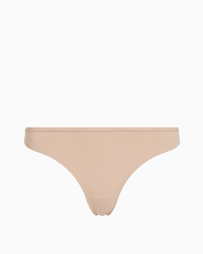 Flat lay of Calvin Klein Perfectly Fit Thong highlighting lightweight, smooth fabric