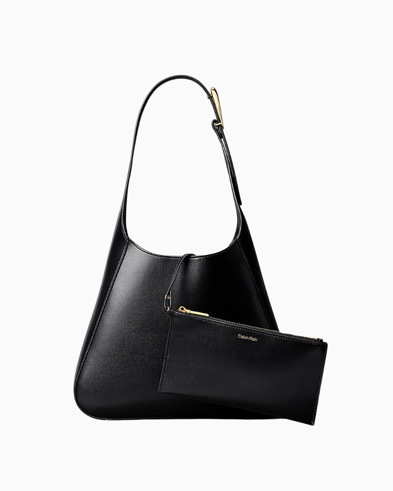 Long zip wallet included with Calvin Klein shoulder bag black – Áines Boutique