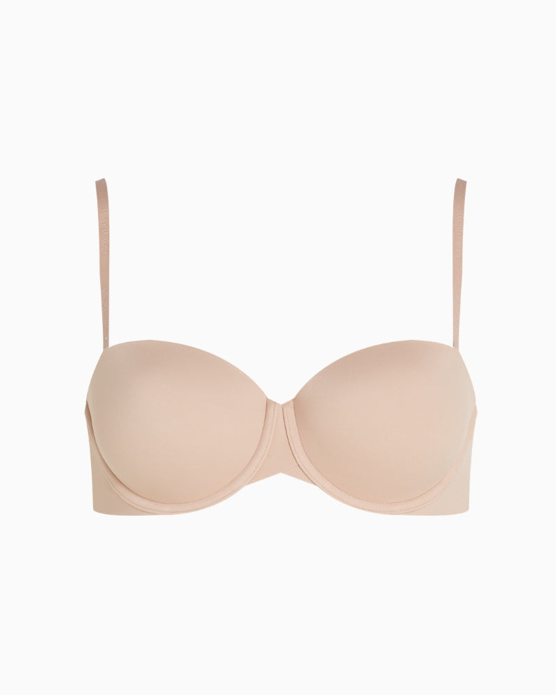 Calvin Klein Perfectly Fit Strapless Demi Bra in Nude cup detail