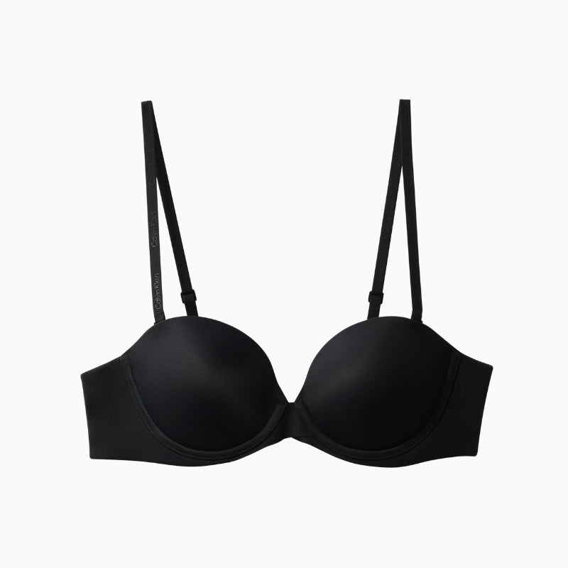 Calvin Klein Perfectly Fit Strapless Push-Up Bra in Black cup detail