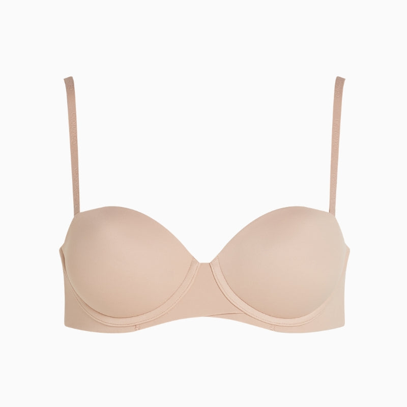 Calvin Klein Perfectly Fit Strapless Push-Up Bra in nude cup detail